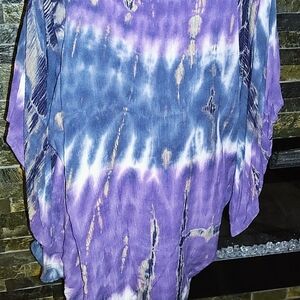 Lani California Purple Tie-Dye Top Size Medium New Without Tags